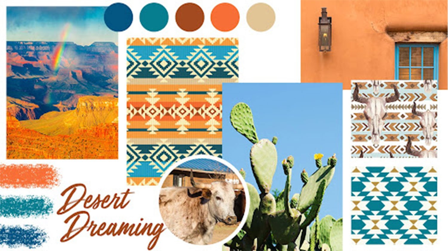 Desert dreaming mood board